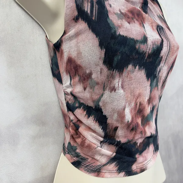 Abercrombie Fitch Abstract Print Top Women XS Urban Grunge Indie Mall‎ Goth - Image 5