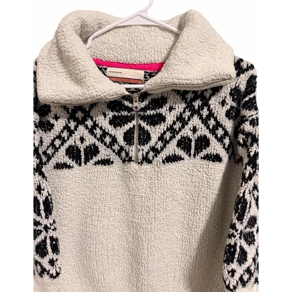 Pilcro Maia Cropped Quarter-Zip‎ Pullover Sweater Women's Size Small - Image 3