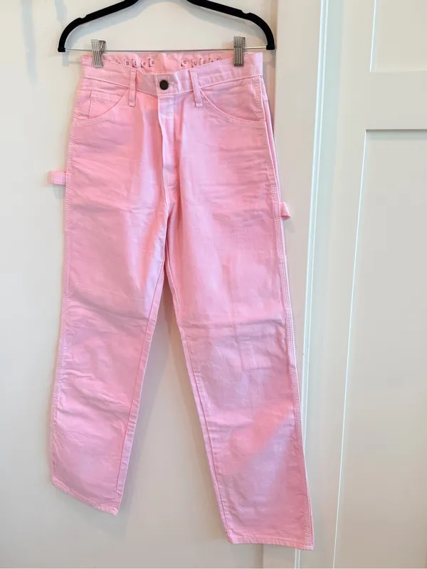 Dickies Winnie’s Customs Light Pink Women's Straight-Leg Jeans Size 28x30 - Image 2