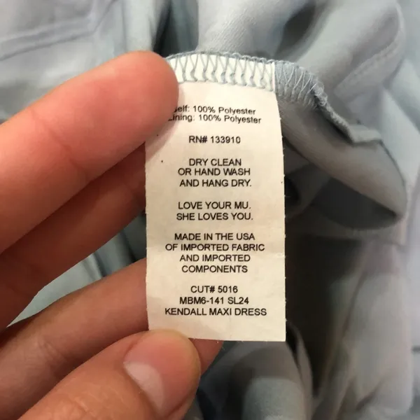 NWT Show Me Your Mumu Kendall steel blue maxi dress SMALL FLAWED - Image 5