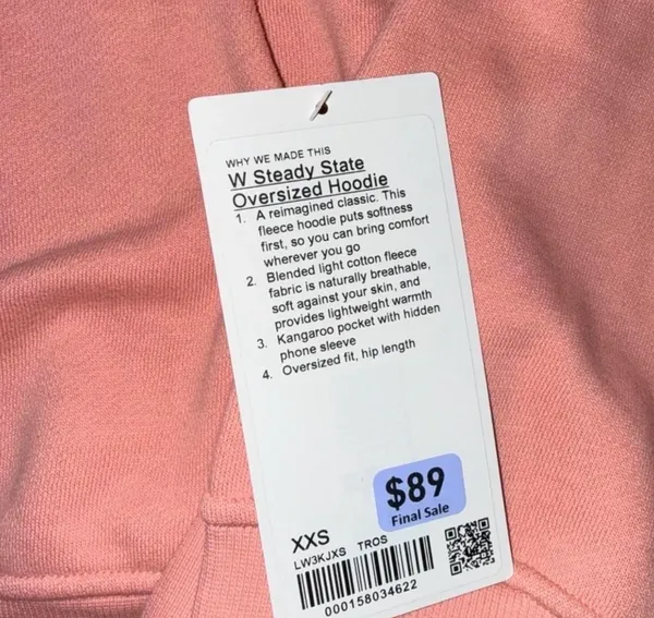 Lululemon NWT Women’s Steady State Tearose - Image 8