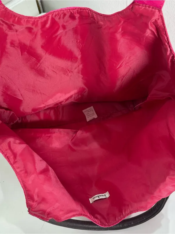 Neiman Marcus Large Pink Faux Snakeskin Tote Bag Eclectic NWT - Image 6