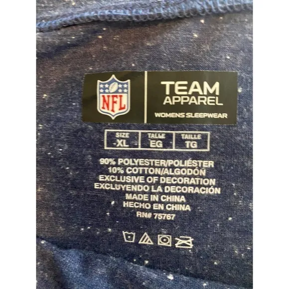New England Patriots Women'S Nightshirt‎ Sleepwear Size Xl 🏈 - Image 4
