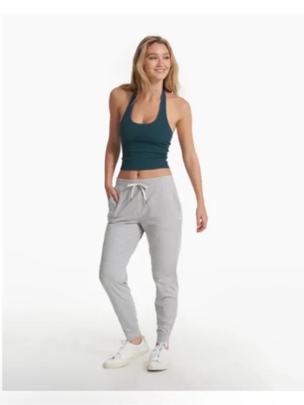 Vuori Simplicity Halter Ribbed Top in Beryl Size XS - Image 10