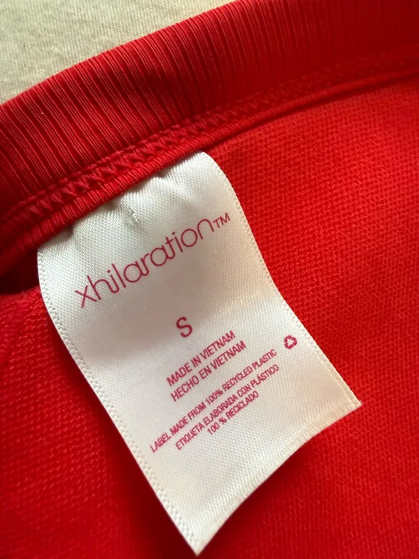 Red Xhilaration Triangle Bikini Top Ribbed - Image 2