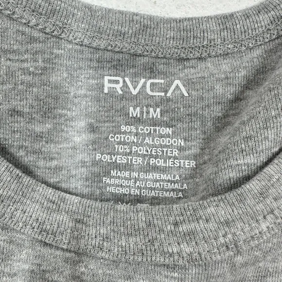 RVCA Women's Size M NWT Cropped‎ Gray Tree Hugger Sun Graphic Tank Top Athletic - Image 4