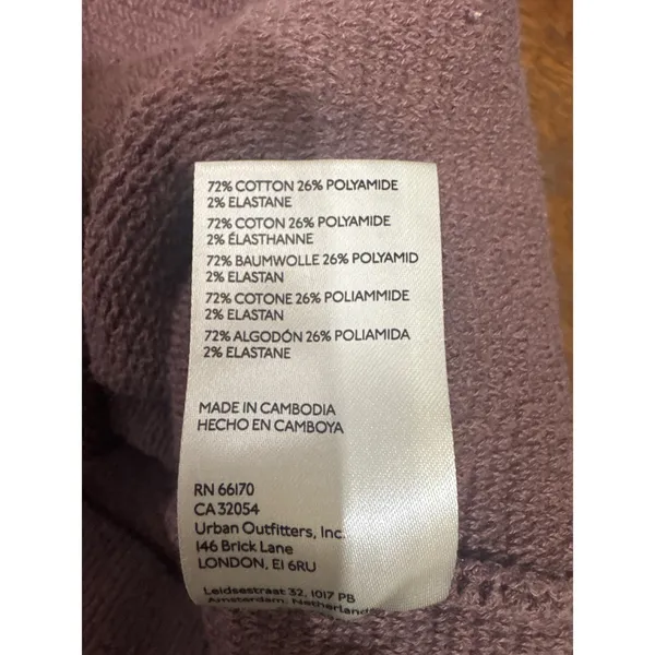 Free People Ottoman Slouchy Tunic Sweater Plum Brown Mock Neck Ribbed Size Small - Image 7