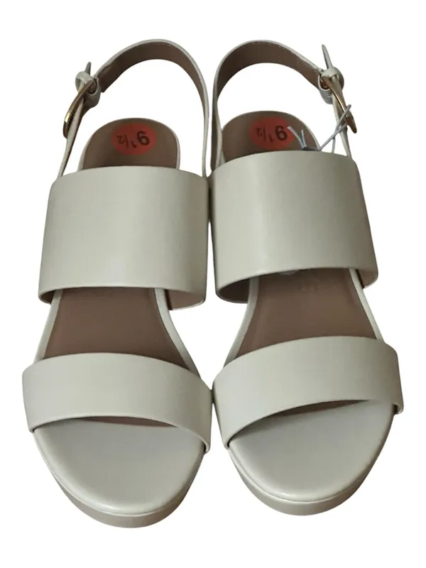 Aerosoles Camilla Beige Cream Platform Open Toe Sandals Heels Shoes NWT - Image 3
