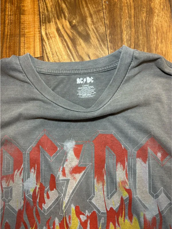 AC/DC Graphic Longsleeve Gray Size L - Image 10