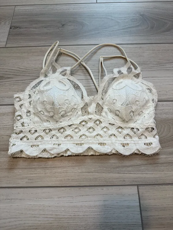 Zenana Lace Crochet Bralette - Image 2