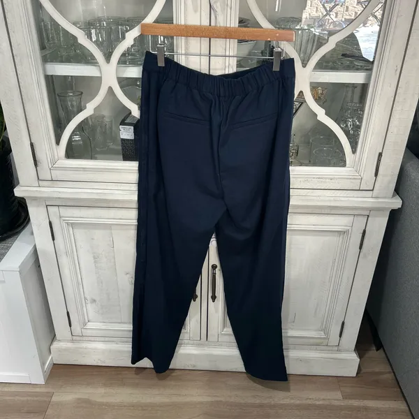 LOFT Navy Pull-On Tapered Ankle Pants Women’s Medium Tall NWT Career Workwear - Image 3