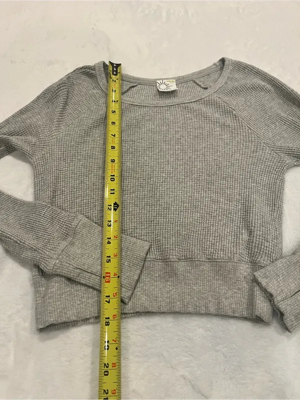 OFFLINE by Aerie Waffle Knit Raglan Long Sleeve Top - Medium - Image 5