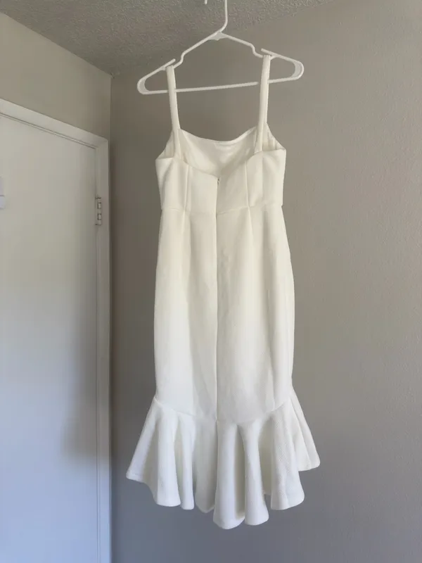 Midi White Dress Hello Molly - Image 2
