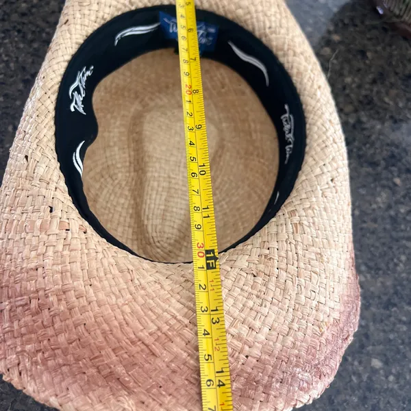 New w/tag Tidal Tom Straw Cowboy Hat, M/L - Image 6