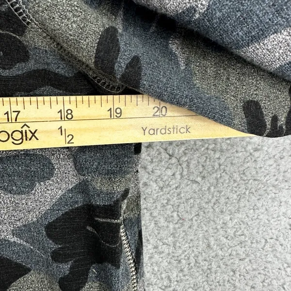 Sundry‎ Sweatshirt 0 Grey Camo Knit Zip Side Streetwear Casual Chic Lounge Top - Image 5