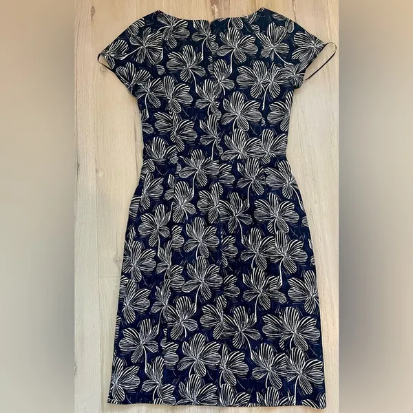 J. crew blue floral dress - Image 2