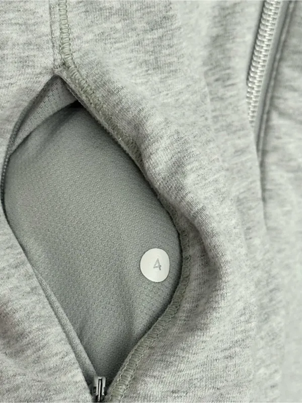 Lululemon Harmony Hoodie in Heathered Light Grey Size 4 - Image 6
