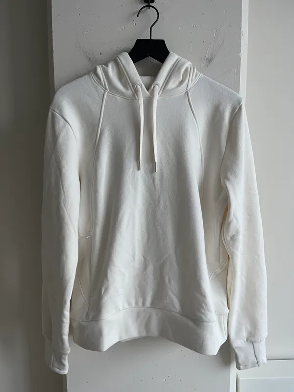 Retroplush Revive Hoodie Sweatshirt in Magnolia White Size M - Image 2