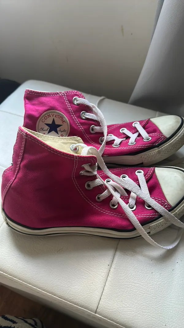 Pink High-Top Converse - Image 4