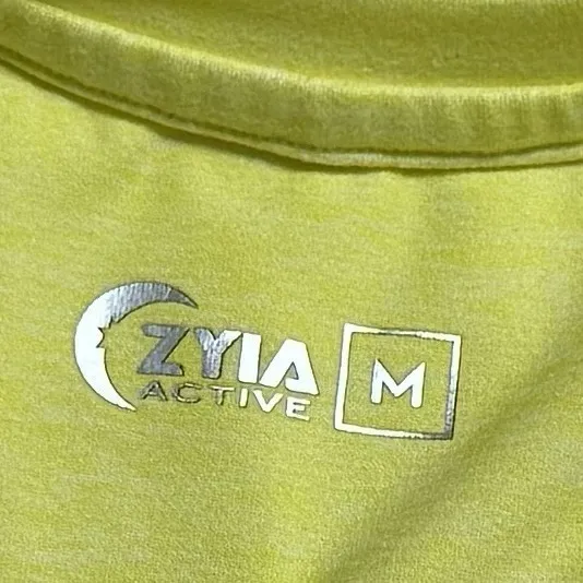 Zyia‎ Laguna Downtime Active Romper Pockets Stretch Yellow Coastal Stretch M - Image 8