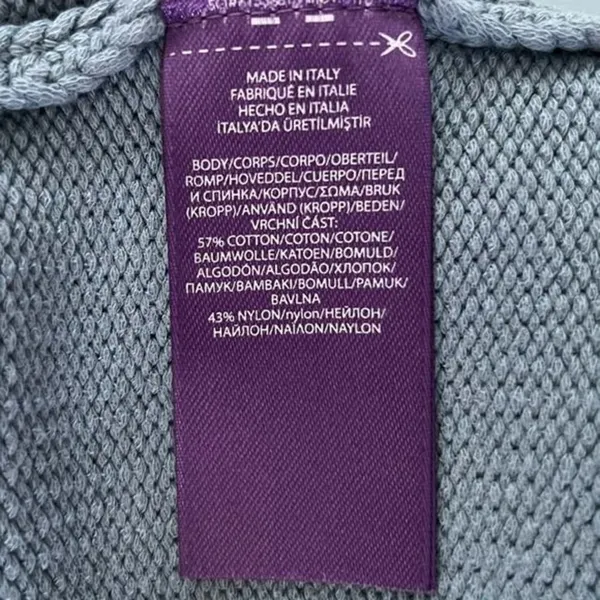 Ralph‎ Lauren Purple Label Knit Blue Mock Neck Sweater Midi Dress - Image 5