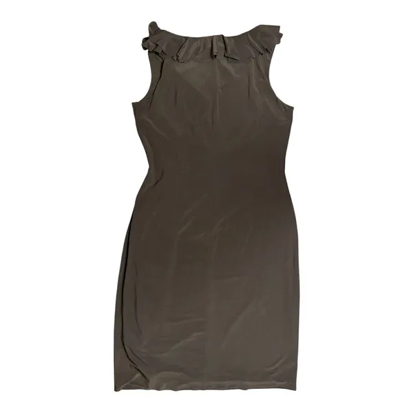 Lauren Ralph Lauren Women's Sleeveless Ruffle Dress Brown 14 - Image 3