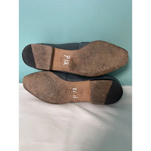 Enzo Angiolini Ballet Flat Shoes Women Sz 5.5M Blue Leather Slip‎ On S-326 - Image 6