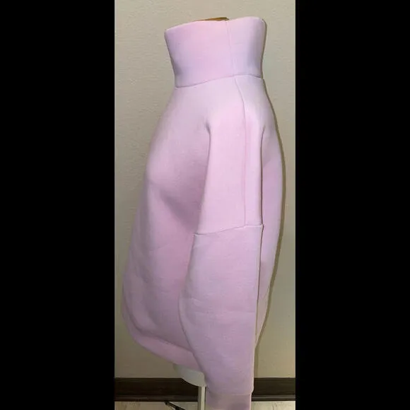 Project Runway Womens Sweatshirt Top Pink 3/4 Sleeves Mock Neck Stretch‎ M - Image 5