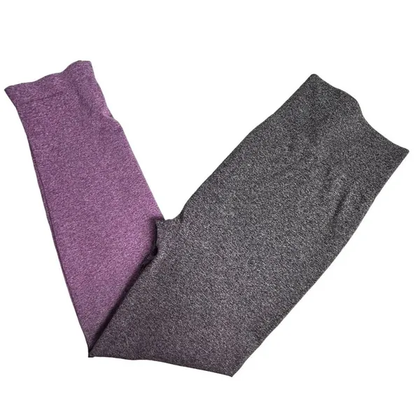 Aerie Women's Ombre Ankle Leggings Size‎ L Gray to Purple Gradient - Image 2