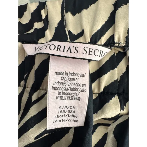 Victoria’s Secret Zebra Print Pajama Pants Small Short Animal Print Lounge - Image 3