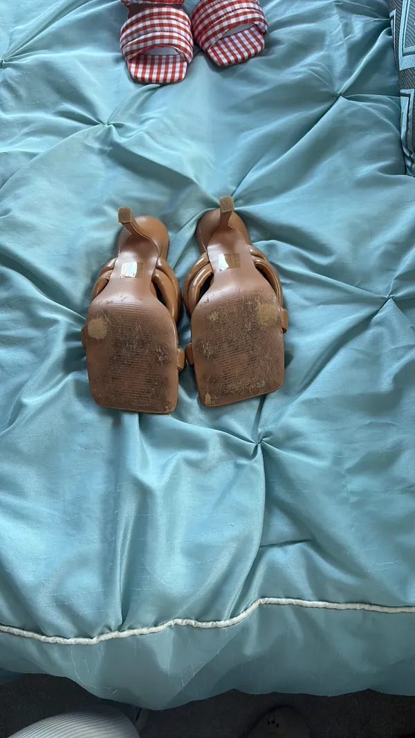 Pretty Little Thing Caramel heels - Image 2