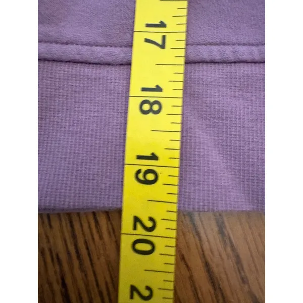 Lululemon Perfectly Oversized Cropped Crew Women XS/S Purple Logo Pullover - Image 7