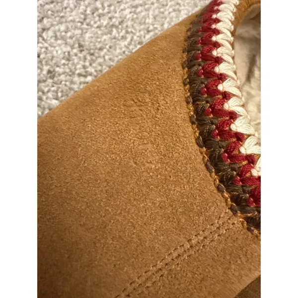 Fitory Women's Suede Leather Flat Short Casual Mini Slipper Boot, Sz 10 - Image 9