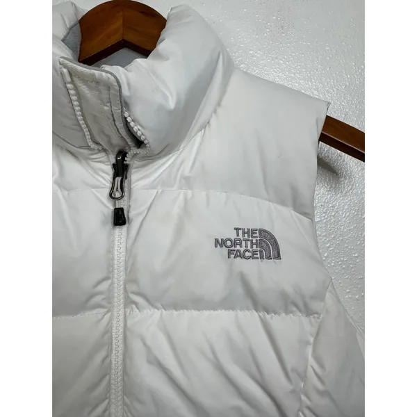 The North Face White Goose Down Puffer‎ Vest Size Xsmall - Image 3
