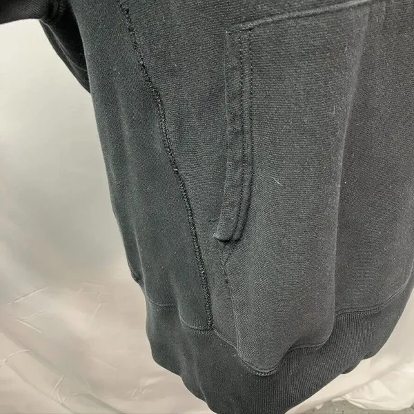Champion Reverse Weave‎ Fleece Pullover Hoodie Black Womens Size Small Classic - Image 5