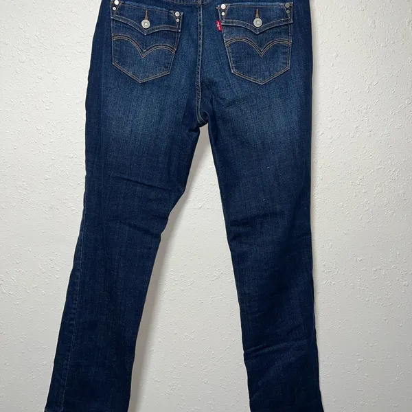 Levi's 505 Blue Straight Leg‎ Jeans Classic Style - Image 2