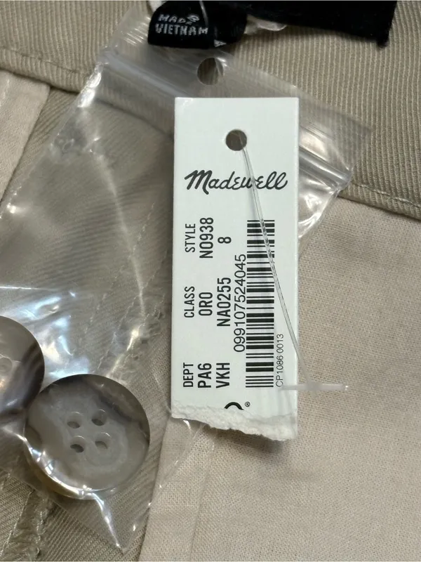 Madewell Classic Pleated Linen Blend High-Rise size 8 Shorts - NWT - Image 5