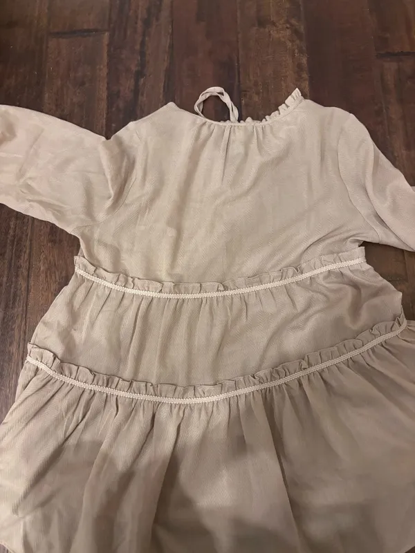 Cato tan long sleeve blouse - Image 3