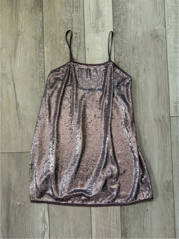 Free People Whimsical Romantic Summer Time to Shine sequins mini dress size xs - Image 6