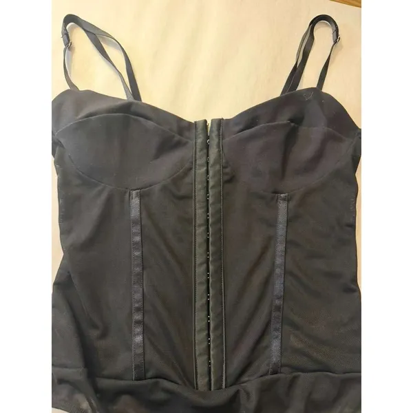 Free People Intimately Night Rhythm Corset Bodysuit in black size small - Image 7