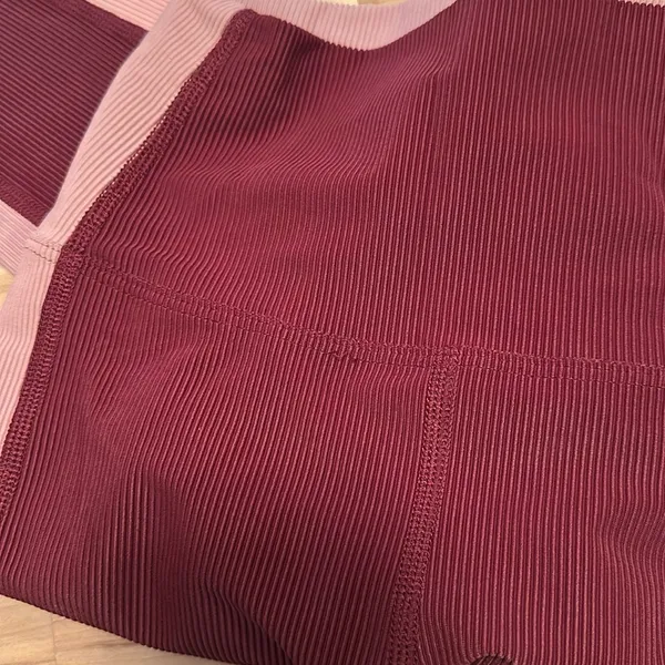 Beach Riot Ribbed Pink Leggings Small - Image 7