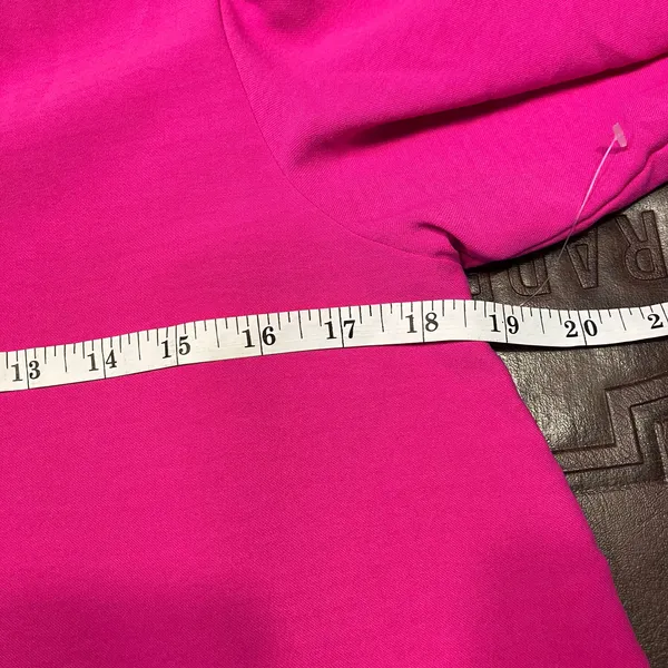 Easel Los Angeles‎ Pink Long Sleeve V-Neck Mini Dress Small Puff Sleeve Pockets - Image 11