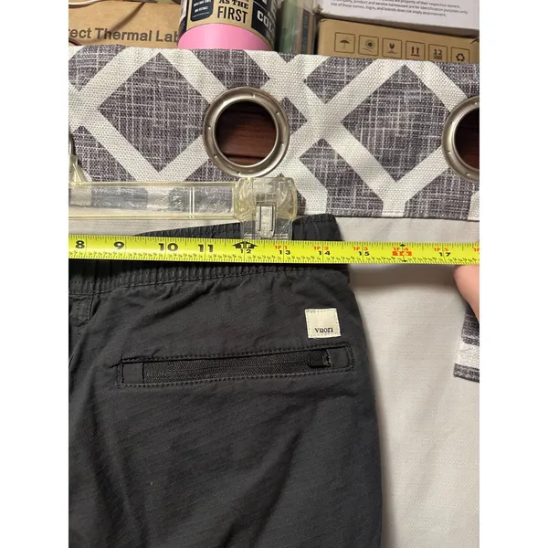 Vuori Women's Ripstop Pants In Charcoal Size Small Drawstring Stretch Cotton - Image 5