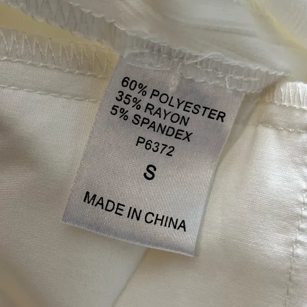 Miss Me White Trousers w/Shell Sequin Belt - Size S - NWT - Image 8