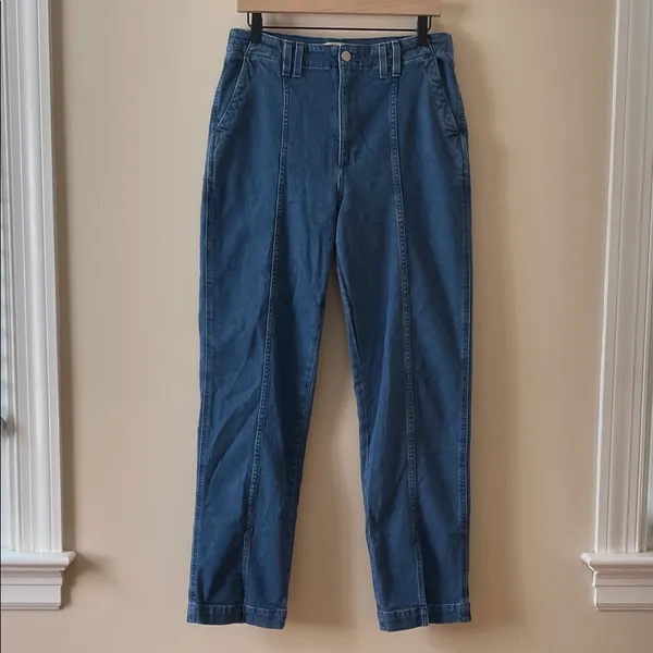 MADEWELL The Perfect Vintage Jean in Medium Indigo Wash: Seamed Edition Size 28 - Image 5