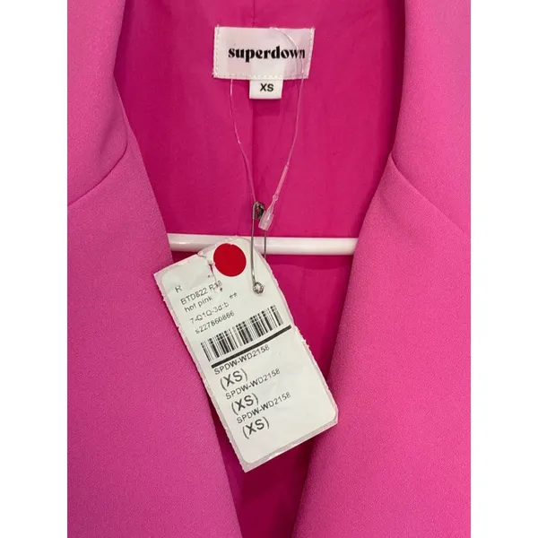 superdown Armida Button Blazer Dress in Hot Pink X-small New Nwt Jacket Mini - Image 7