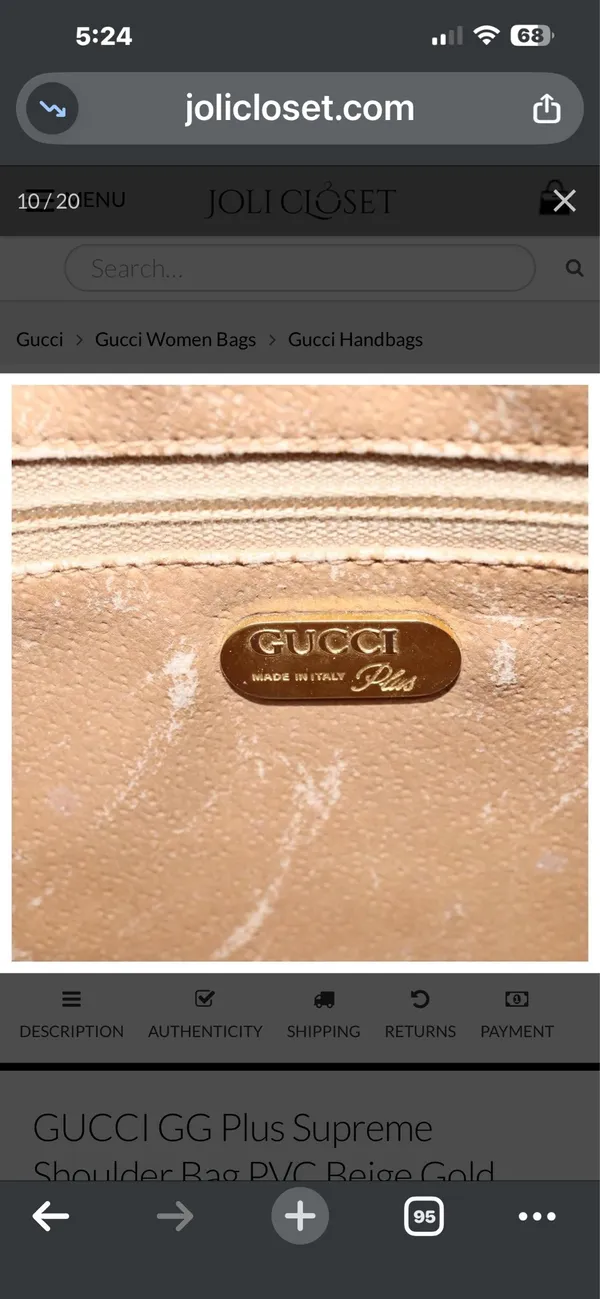 Gucci Vintage handbag/crossbody - Image 7