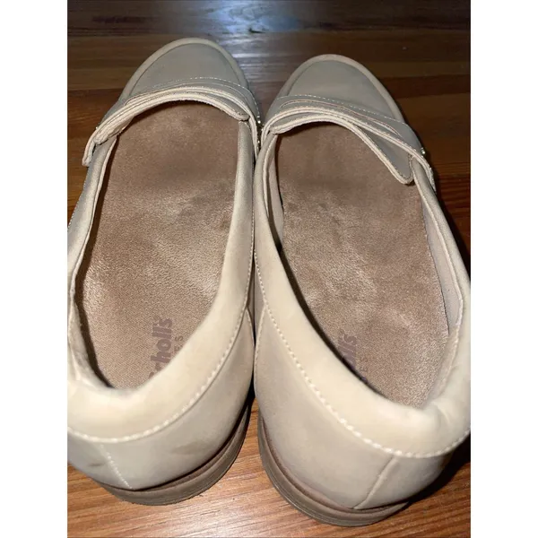 Dr Scholl's Hello Loafers Womens Size 8 Tan Faux Leather Slip On Penny Loafers - Image 7