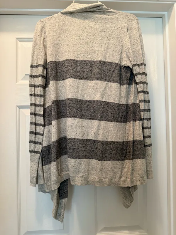 The Loft Striped Open-Front Women's Sweater Cardigan - Image 2
