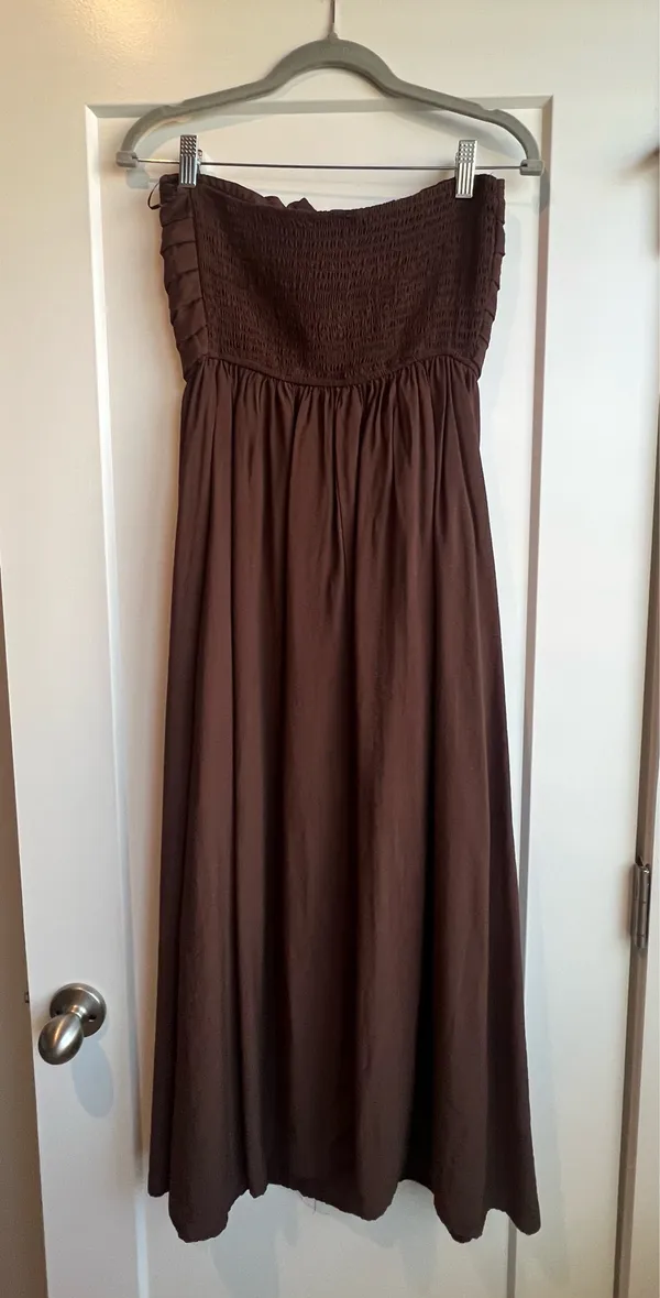 Altar'd State Strapless Midi Dress - Image 3